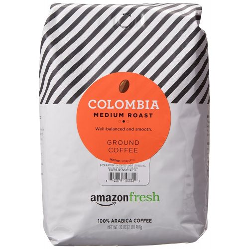  AmazonFresh Colombia Ground Coffee, Medium Roast, 32 Ounce