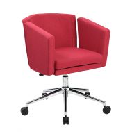 Boss Office Products Metro Club Desk Chair, Marsala Red