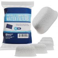 Compatible Breville Water Filter For Espresso Machine - 6 Pack Aftermarket Breville Filter Replacement - BWF100 by Essential Values