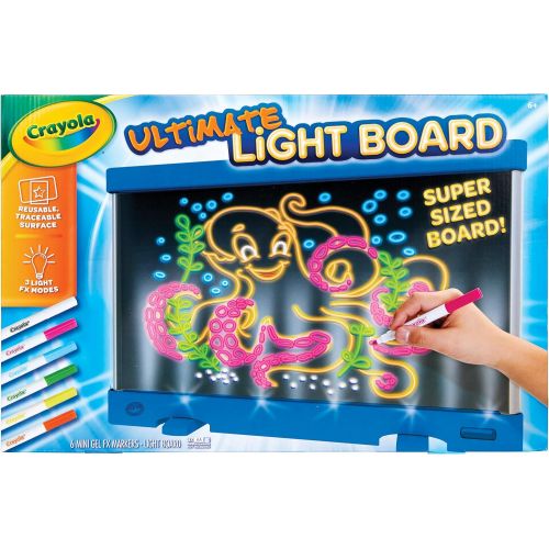  [아마존베스트]Crayola Ultimate Light Board Blue, Drawing Tablet, Amazon for Kids, Age 6, 7, 8, 9