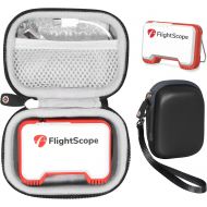 getgear Protective case for FlightScope Mevo-Portable Personal Launch Monitor for Golf, mesh Accessories Pocket for Cable, Convenient Carabiner