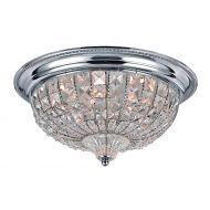 Trans Globe Lighting 10391 PC Chaminade Indoor Polished Chrome Contemporary Flushmount, 17