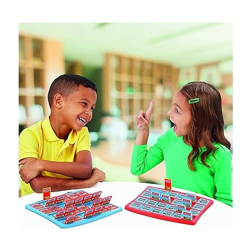  Winning Moves Super Mario Guess Who? Board Game, Play with Classic Nintendo Characters Including Mario, Luigi, Peach, Bowser, and Donkey Kong, Ages 6 and up, WM03076-EN1-6,Blue,Red