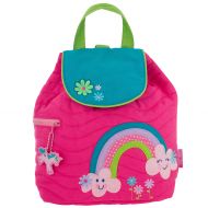 Stephen Joseph Girls Quilted Rainbow Backpack with Coloring Activity Book