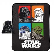 Jay Franco Star Wars Darth Vader Plush Nogginz Pillow 62 x 90 Blanket 2-Piece Set, Black
