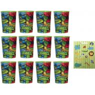 Amscan TMNT Ninja Turtles Birthday Party Supplies Favor Bundle includes 12 Plastic Reusable Cups