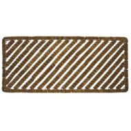 Entryways Rectangular Stripes Wire Brush Bootscraper Doormat 18 X 42