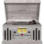 Crosley CR704B-GY Musician 3-Speed Turntable with Radio, CD/Cassette Player, Aux-in and Bluetooth, Gray