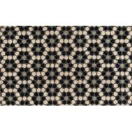 Novogratz by Momeni Novogratz Aloha Collection Black Hex Tile Doormat, 16 x 26, Black