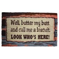 J&M Home Fashions J & M Home Fashions Biscuit Vinyl Back Coco Doormat, 18 by 30