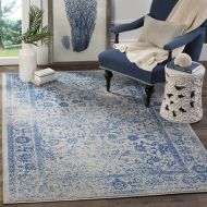 Safavieh Adirondack Collection ADR109A Grey and Blue Oriental Vintage Distressed Area Rug (3 x 5)