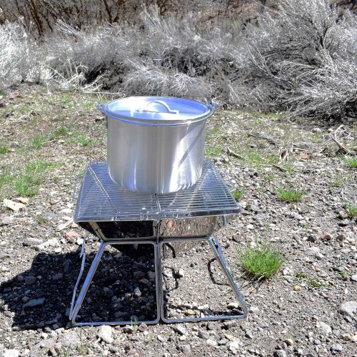  AceCamp Aluminum Cooking Pot, Camping Tribal Pot, Outdoor Picnic Cookware with Folding Handle, Durable Cook Kit for Dinner, Backpacking, Hiking - 4/8/12 L (3 Pot Set (4/8/12 L))