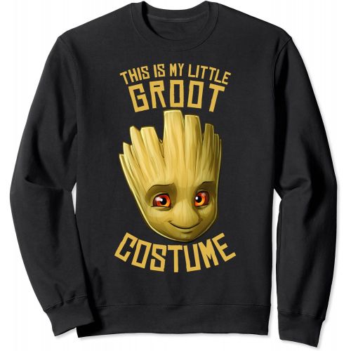 마블시리즈 할로윈 용품Marvel GOTG This Is My Little Groot Costume Halloween Sweatshirt