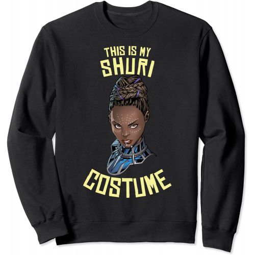 마블시리즈 할로윈 용품Marvel Black Panther This Is My Shuri Costume Halloween Sweatshirt