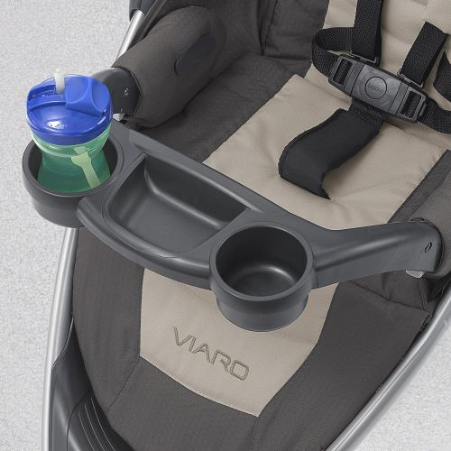 치코 Chicco Viaro Quick-Fold Travel System Includes Infant Car Seat and Base Stroller and Car Seat Combo Baby Travel Gear Techna/Black/Silver