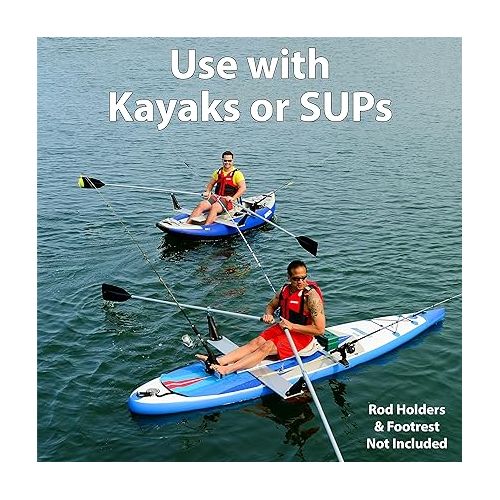 씨이글 Universal QuikRow Kit for Kayaks and SUPs - Attaches to Kayaks and SUPs - Easy to Set Up - Easy to Use