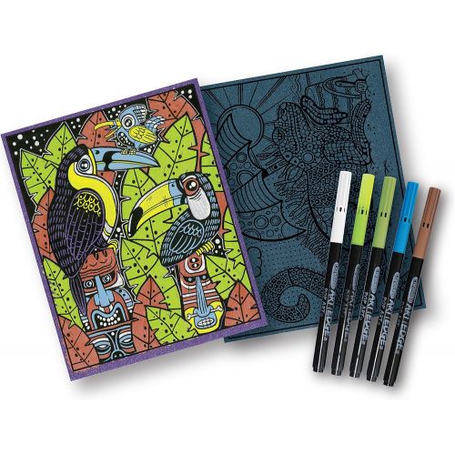  Crayola Art with Edge Coloring Book, Neon Coloring Pages, 18 Pages, 04-0092