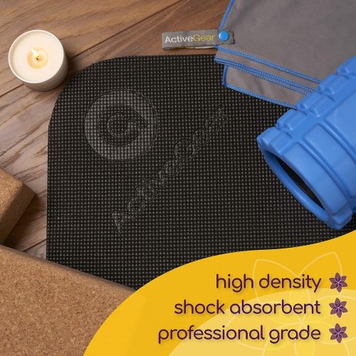 [아마존베스트]AG ACTIVEGEAR Large Yoga Mat 6x4x8mm Extra Thick, Durable, Eco-Friendly, Non-Slip & Odorless Barefoot Exercise and Premium Fitness Home Gym Flooring Mat by ActiveGear