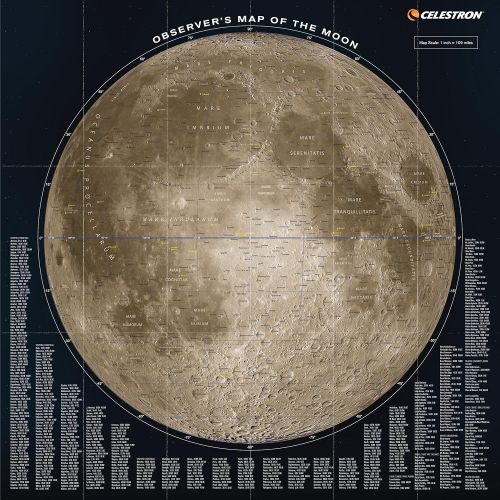 셀레스트론 Celestron Observer’s Map of The Moon
