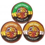 Crazy Cups Premium Hot Chocolate Deluxe Sampler K-cup Brewers, 20 Count