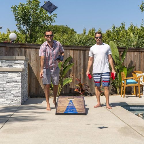  GoSports Classic Cornhole Set ? Includes 8 Bean Bags, Travel Case and Game Rules (Choice of style)