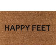 Novogratz by Momeni Novogratz Aloha Collection Happy Feet Doormat, 16 x 26, Natural Brown