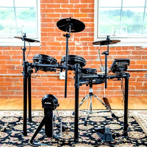  Alesis Drums Nitro Mesh Kit | Eight Piece All Mesh Electronic Drum Kit With Super Solid Aluminum Rack, 385 Sounds, 60 Play Along Tracks, Connection Cables, Drum Sticks & Drum Key I
