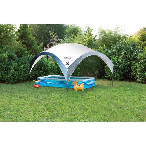 콜맨 Coleman Gazebo, Fastpitch Shelter for Garden and Camping, Sturdy Steel Construction, Large Tent, Portable Sun Shelter with Protection SPF 50