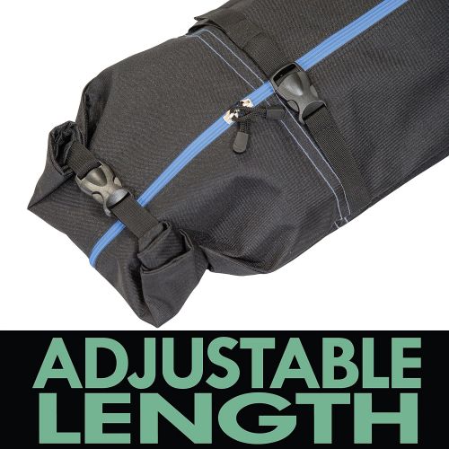  Athletico Ski Bag and Ski Boot Bag Combo - Ski Bags for Air Travel - Unpadded Snow Ski Bags Fit Skis Up to 200cm - for Men, Women, Adults, and Children
