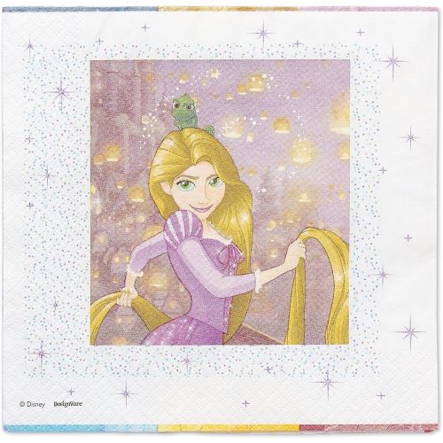  American Greetings Disney Princess Paper Lunch Napkins, 16 Count