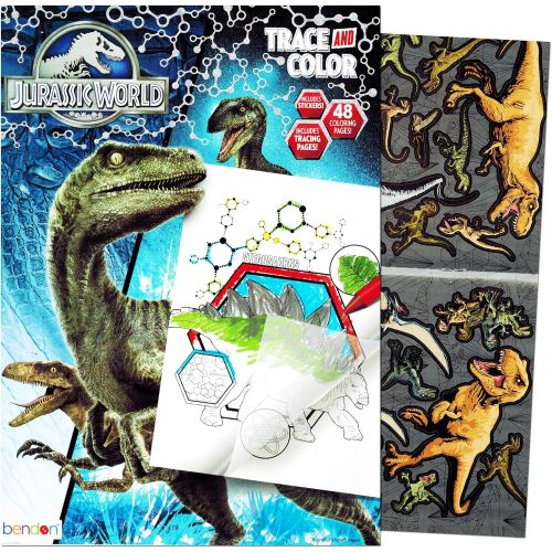 Jurassic World Coloring and Activity Book with Stickers