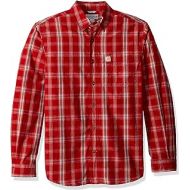 Carhartt Mens M Essential Plaid Button Down Long Sleeve Shirt