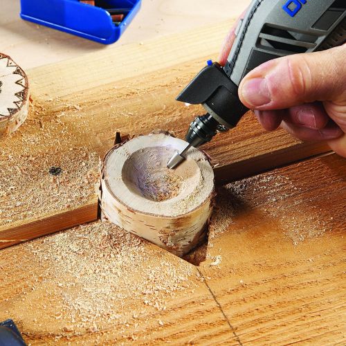  [아마존베스트]Dremel 4300-5/40 High Performance Rotary Tool Kit with LED Light- 5 Attachments & 40 Accessories- Engraver, Sander, and Polisher- Perfect for Grinding, Cutting, Wood Carving, Sandi