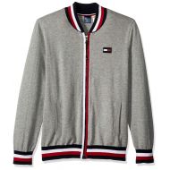 Tommy Hilfiger Mens Adaptive Baseball Sweater with Magnetic Zipper