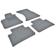 Autotech Zone Heavy Duty Custom Fit Car Floor Mat for 2007-2018 Toyota Tundra CrewMax ONLY (Would not fit Standard Cab and Double Cab), All Weather Protector 4 Pieces Set (Grey and