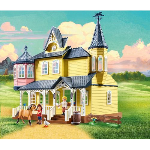 플레이모빌 PLAYMOBIL Spirit Riding Free Luckys House Playset, Multicolor