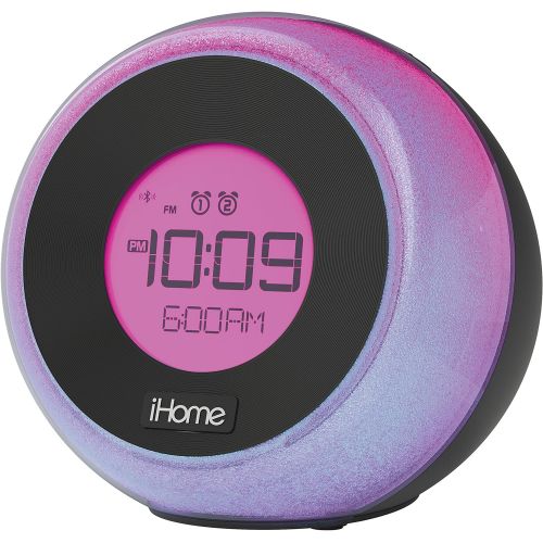  IHome iHome Bluetooth Color Changing Dual Alarm Clock FM Radio with USB Charging