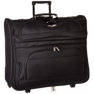 Travelers Choice Travel Select Amsterdam Rolling Garment Bag Wheeled Luggage Case, Black (23-Inch)