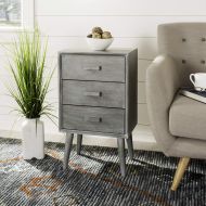 Safavieh CHS5700C Home Collection Pomona Slate Grey 3 Chest of Drawers