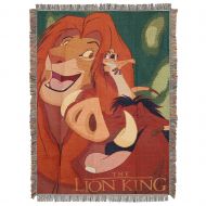 Disneys The Lion King, Jungle Friends Woven Tapestry Throw Blanket, 48 x 60, Multi Color