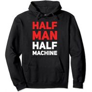 Half Man Half Machine Funny Bionic Man Pullover Hoodie