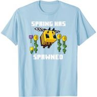 Minecraft Bee Spring Has Spawned Graphic Blocks T-Shirt