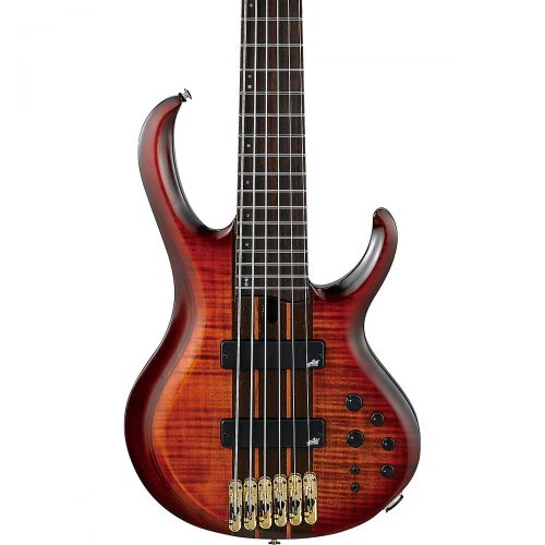  Ibanez},description:A versatile Japan-made 6-string, the Ibanez BTB1609E delivers huge tone and virtually effortless playability. With a mahogany wing body with figured maple top a
