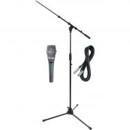 Shure},description:This Shure mic package pairs a Beta 87C HH condenser microphone with a 20 Musicians Gear XLR cable and a DR Pro tripod mic stand with telescoping boom. Its a sou
