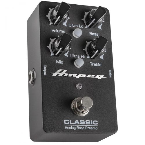  Ampeg},description:The Ampeg Classic Analog Bass Preamp pedal is like having a choice of Ampeg amps right on your pedal board. Dial in a wide range of authentic Ampeg tones with th