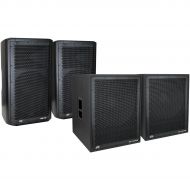 Peavey},description:This package contains a pair of Peavey Dark matter DM112 Powered Speakers and a pair of Peavey Dark Matter DM115 Powered Subwoofers. A total of 3000 watts outpu