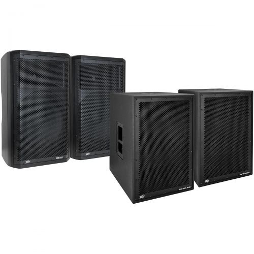  Peavey},description:This package contains a pair of Peavey Dark matter DM115 Powered Speakers and a pair of Peavey Dark Matter DM115 Powered Subwoofers. A total of 3000 watts outpu