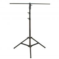 American DJ},description:With the LTS-10B, you can hang up to 6 lighting effects up to a total of 100 lbs. This stand includes a 47.5 inch T-Bar and offers a 42 in.(leg to leg) bas