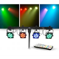 CHAUVET DJ Lighting Package with 4BAR Tri USB RGB LED Fixture and IRC-6 Controller