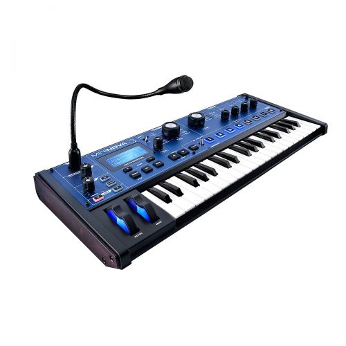  Novation},description:MiniNova is a powerful mini-keys synth with incredible performance controls which enable you to tweak and warp the onboard sounds, and your own voice. It has
